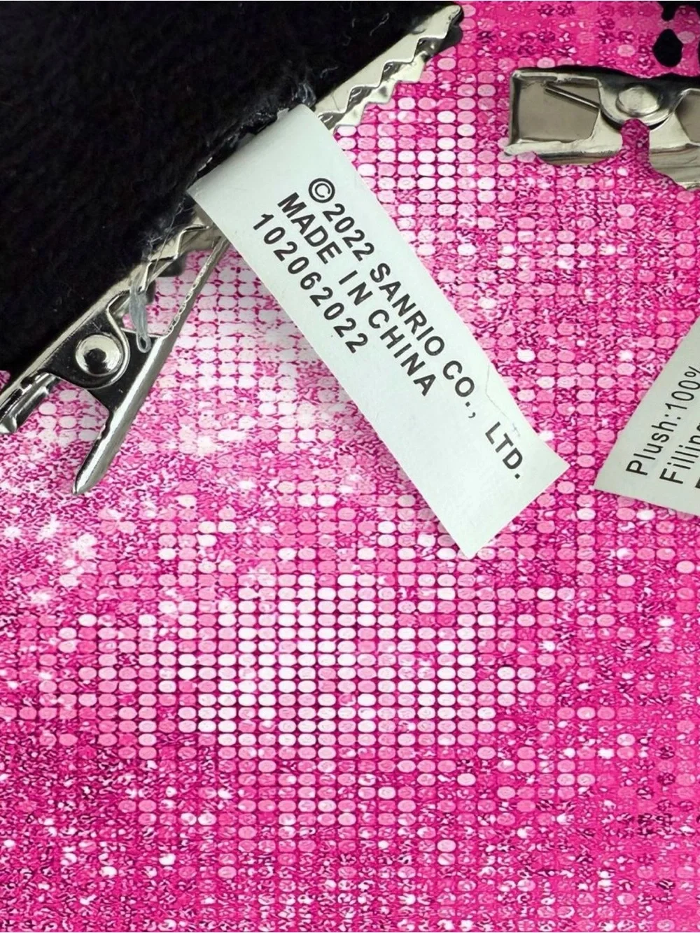 Sanrio Kuromi ears silver clips
